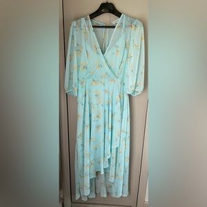 Light blue floral dress size 12